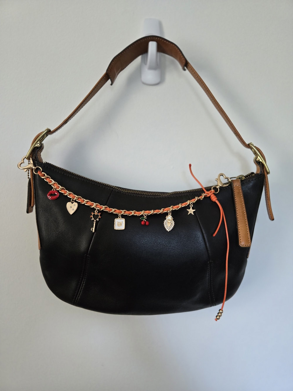 Vintage Brown Leather Coach Purse